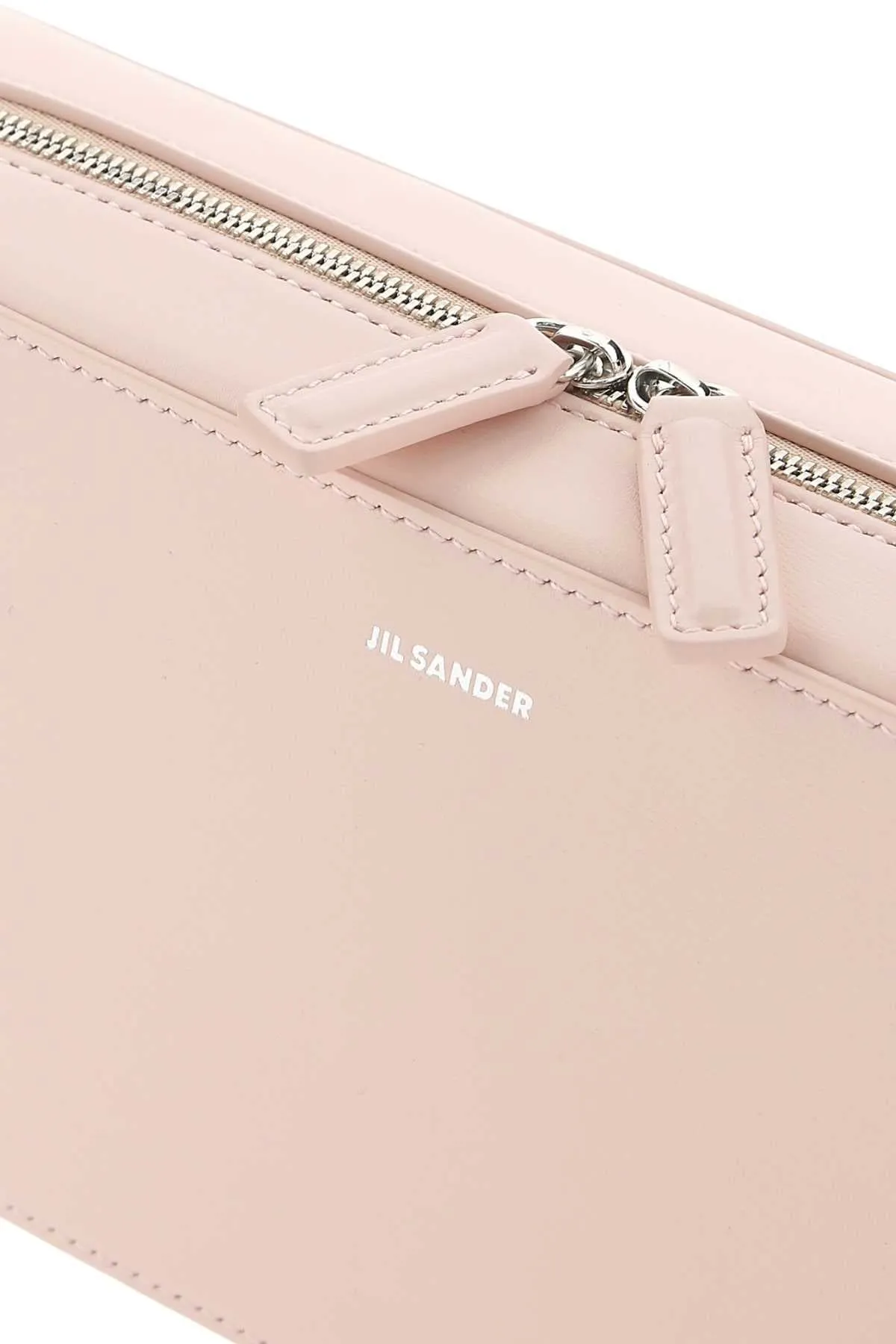 Jil Sander Logo Embossed Medium Crossbody Bag
