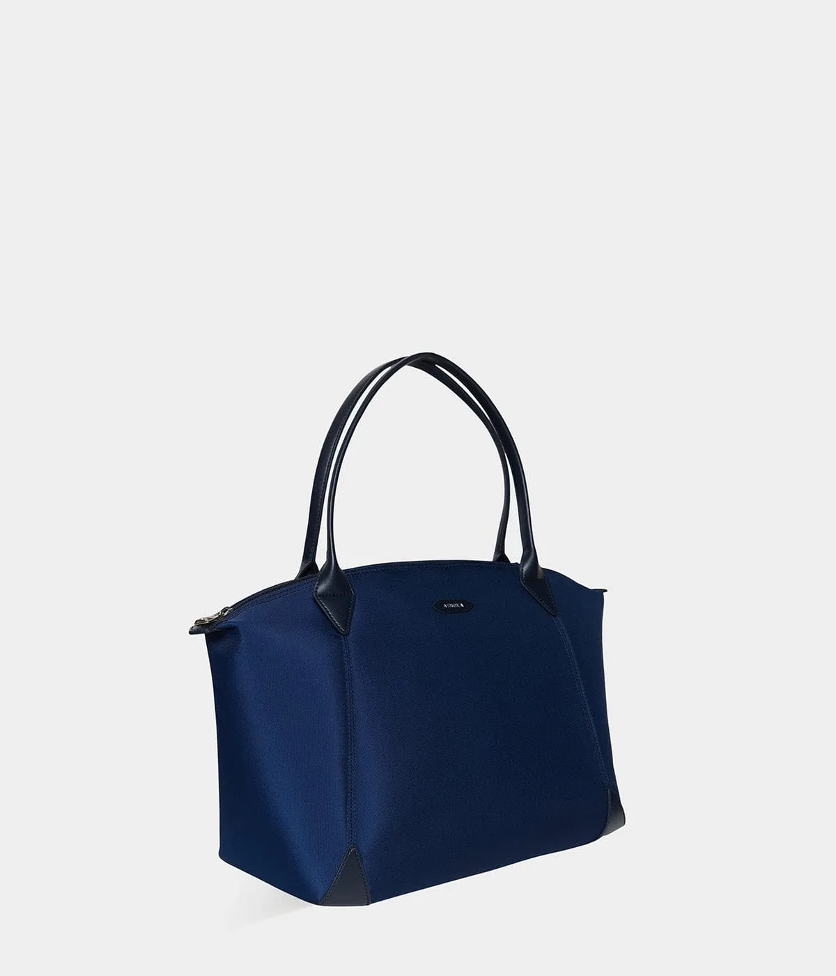 Journey Apple Skin & Recycled Nylon Weekend Bag | Navy Blue