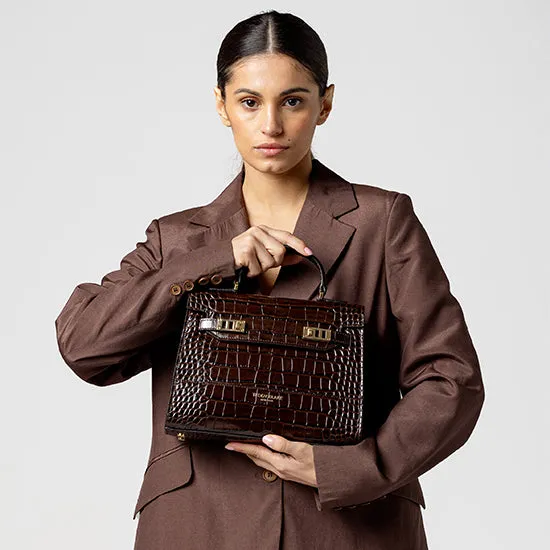 Kim Croco 11" - Dark Brown