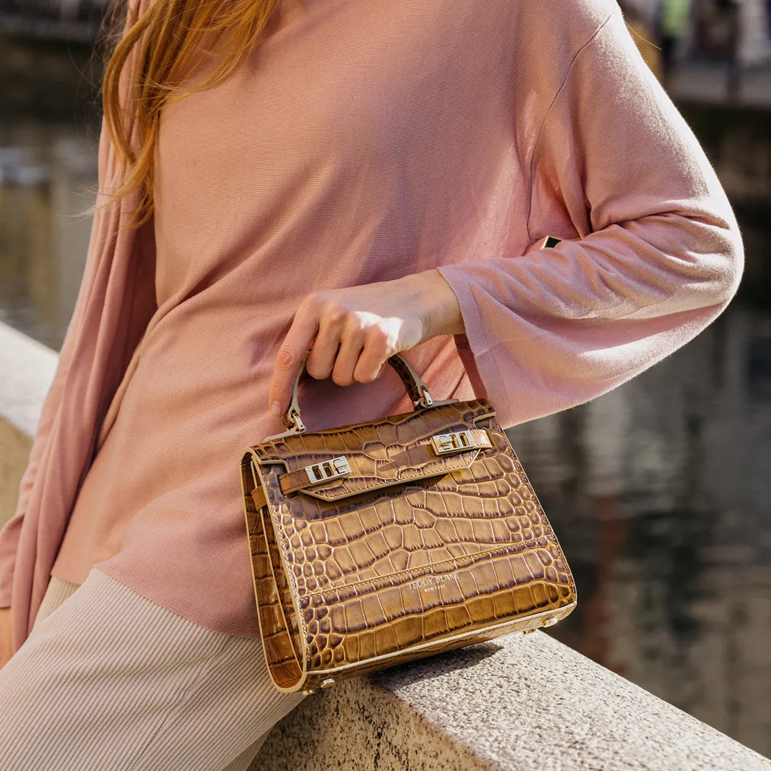 Kim Croco 9" - Brown