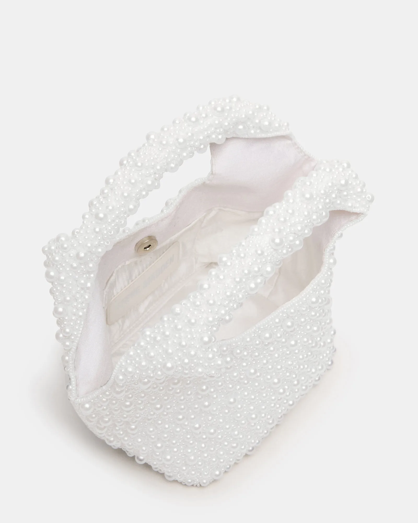 KINSLEY BEADED BAG WHITE