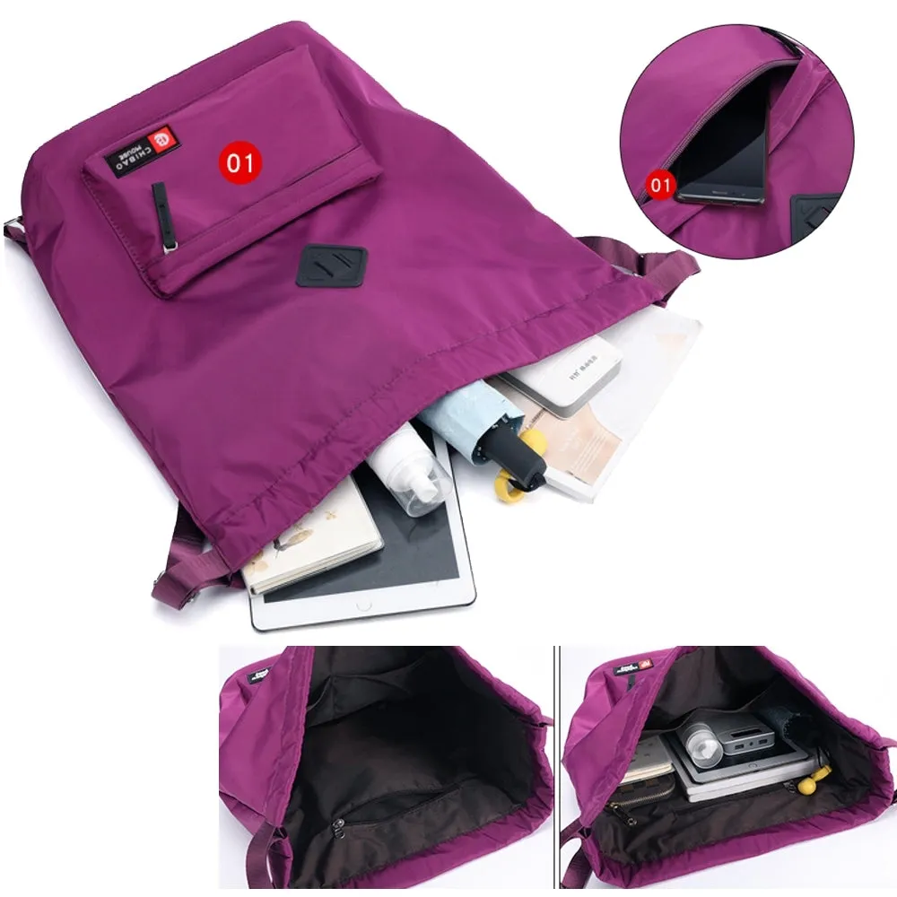 Large capacity nylon anti-handbag