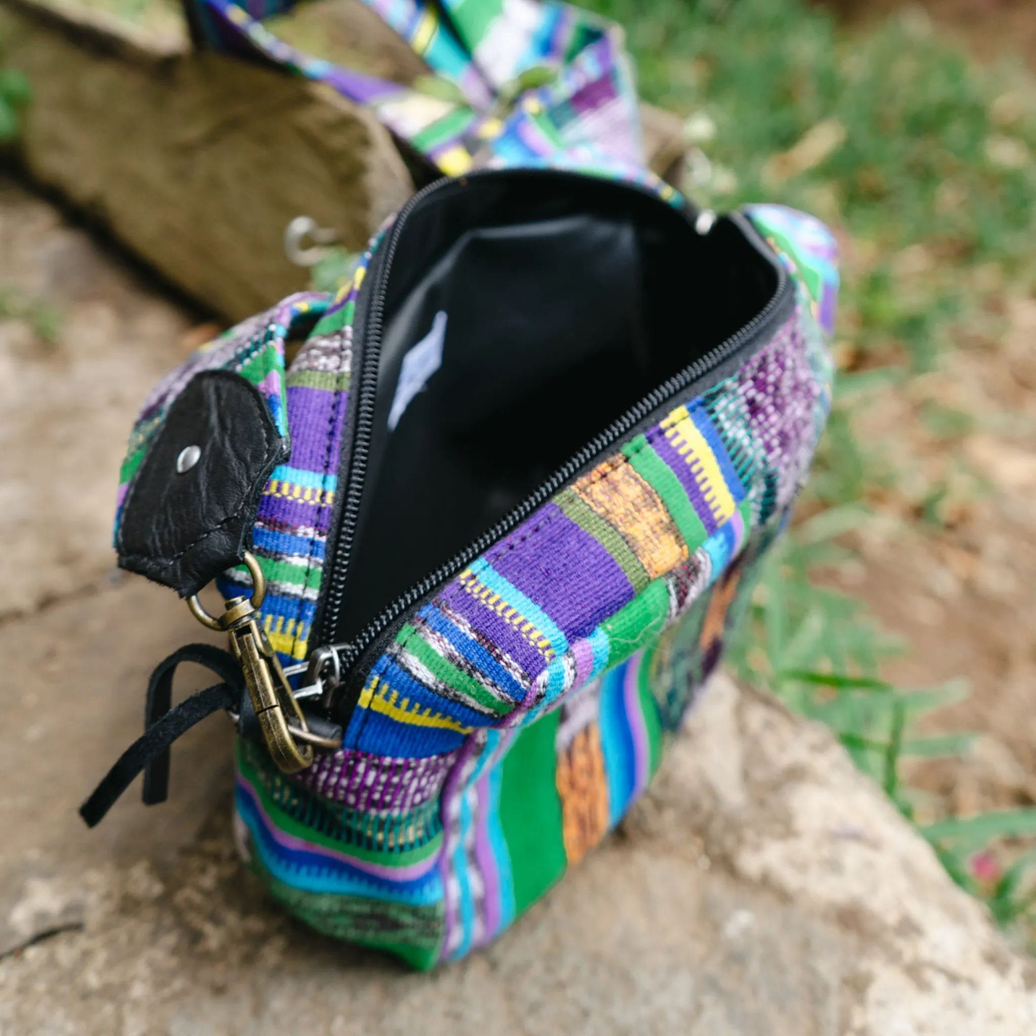 LARGE WANDER CROSSBODY BAG   STRAP SET - CORTE - BLACK - NO. 15776