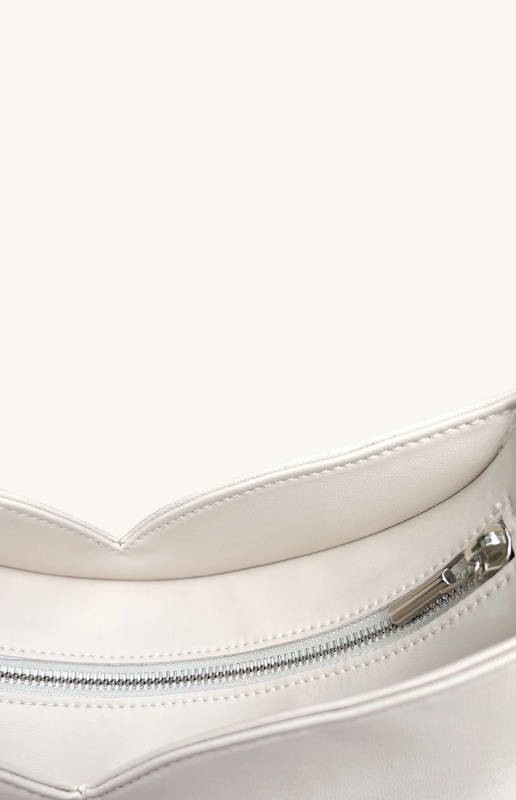 Lerisa Grape Leather Vegan Crossbody Bag | Cream