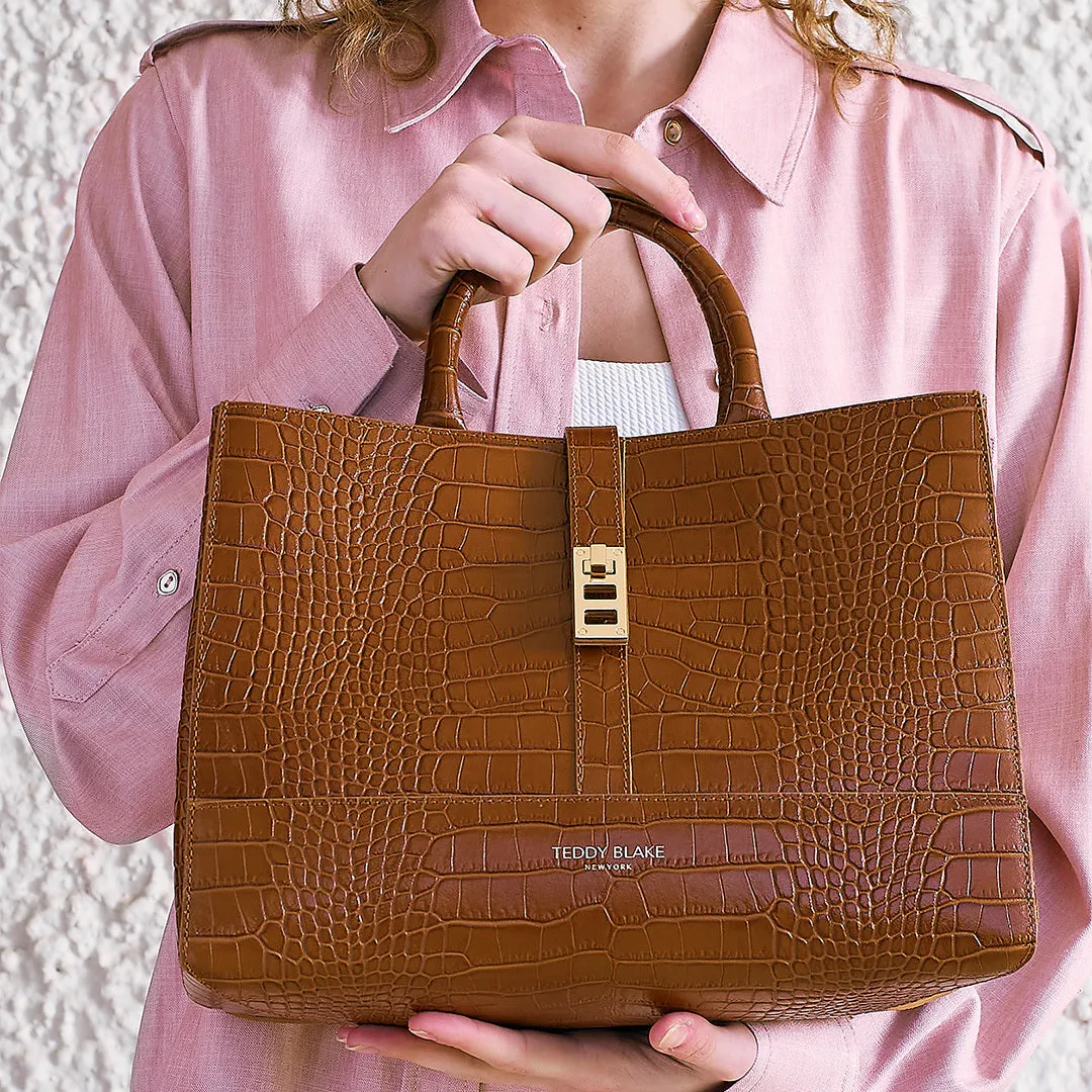 Lola Croco 12" - Camel Brown