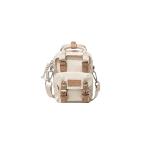 Macaroon Tiny Organic Cotton Series Beige Crossbody Bag