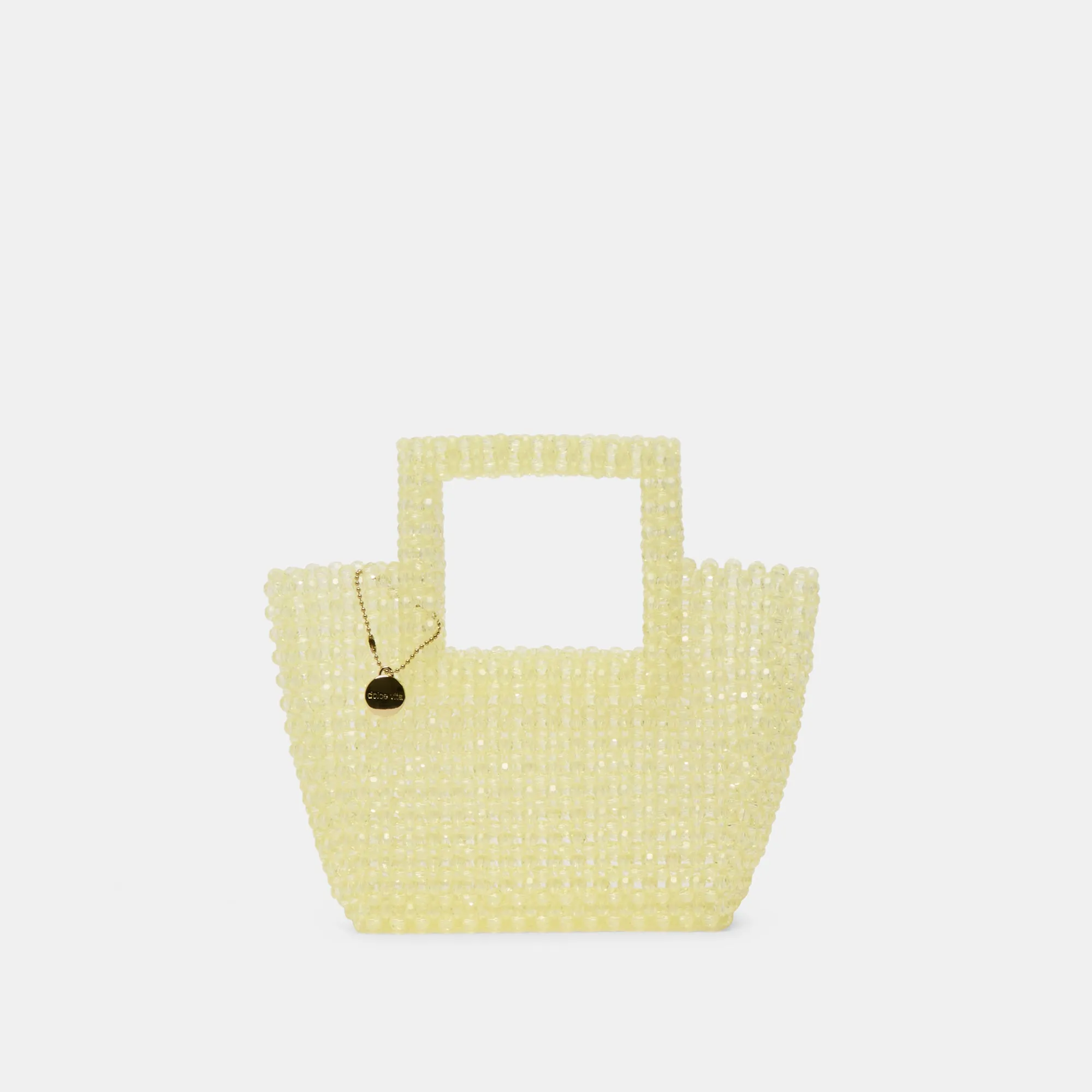 MAREL HANDBAG LIME BEADED