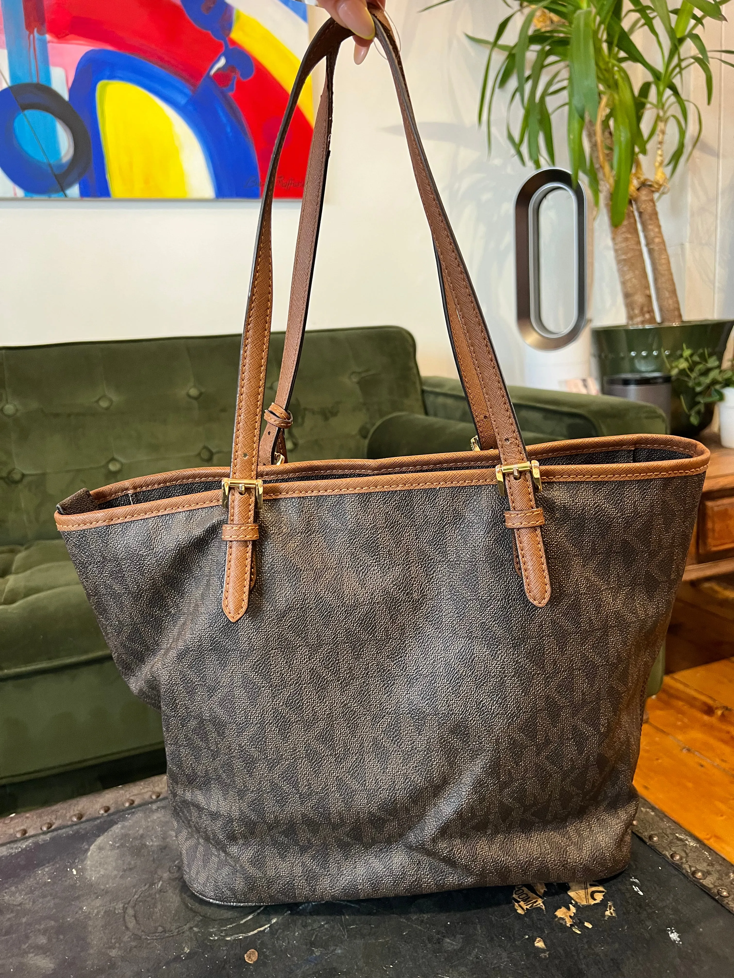 Michael Kors Monogram Canvas Tote