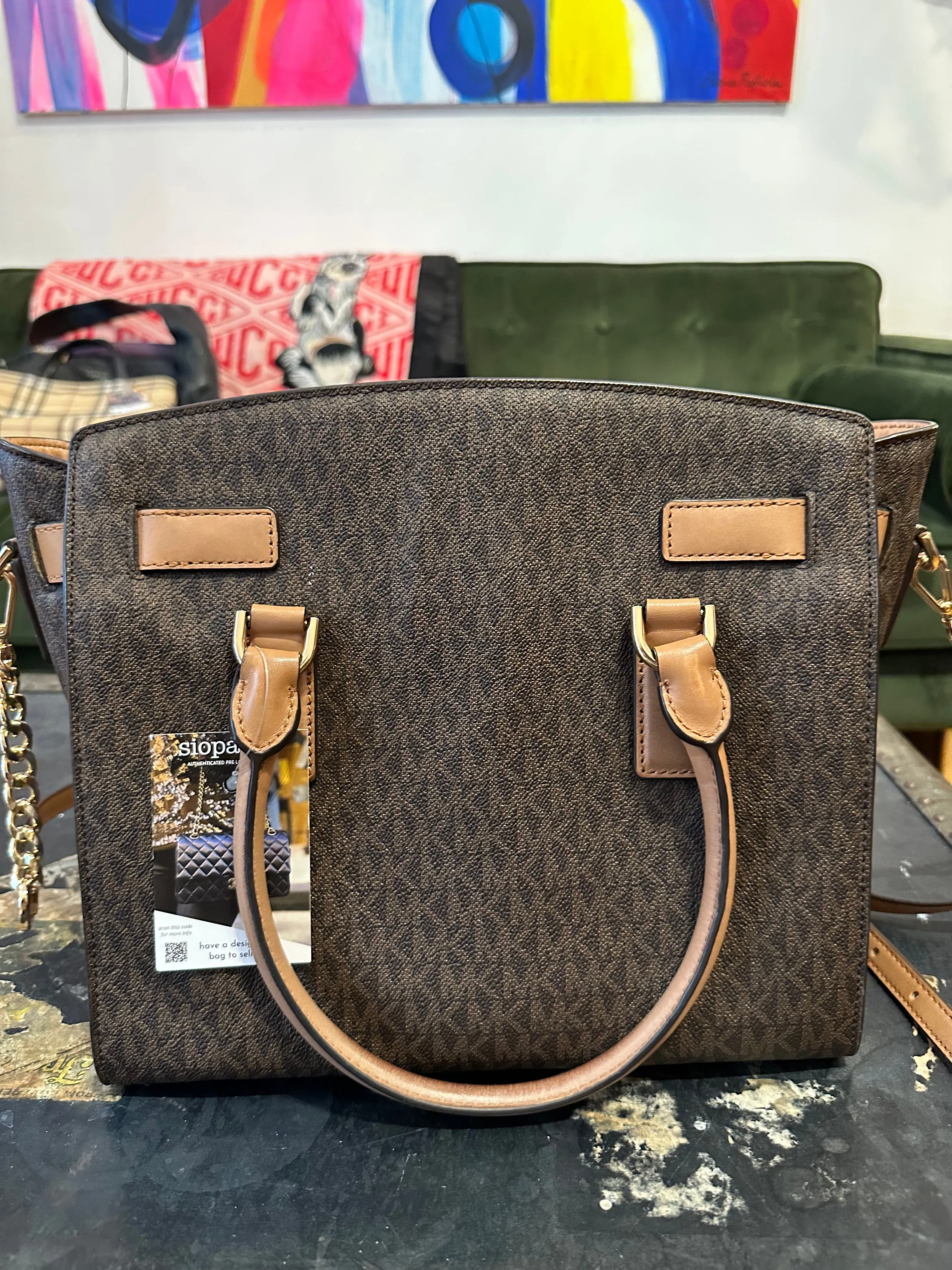 Michael Kors Monogram Canvas Tote