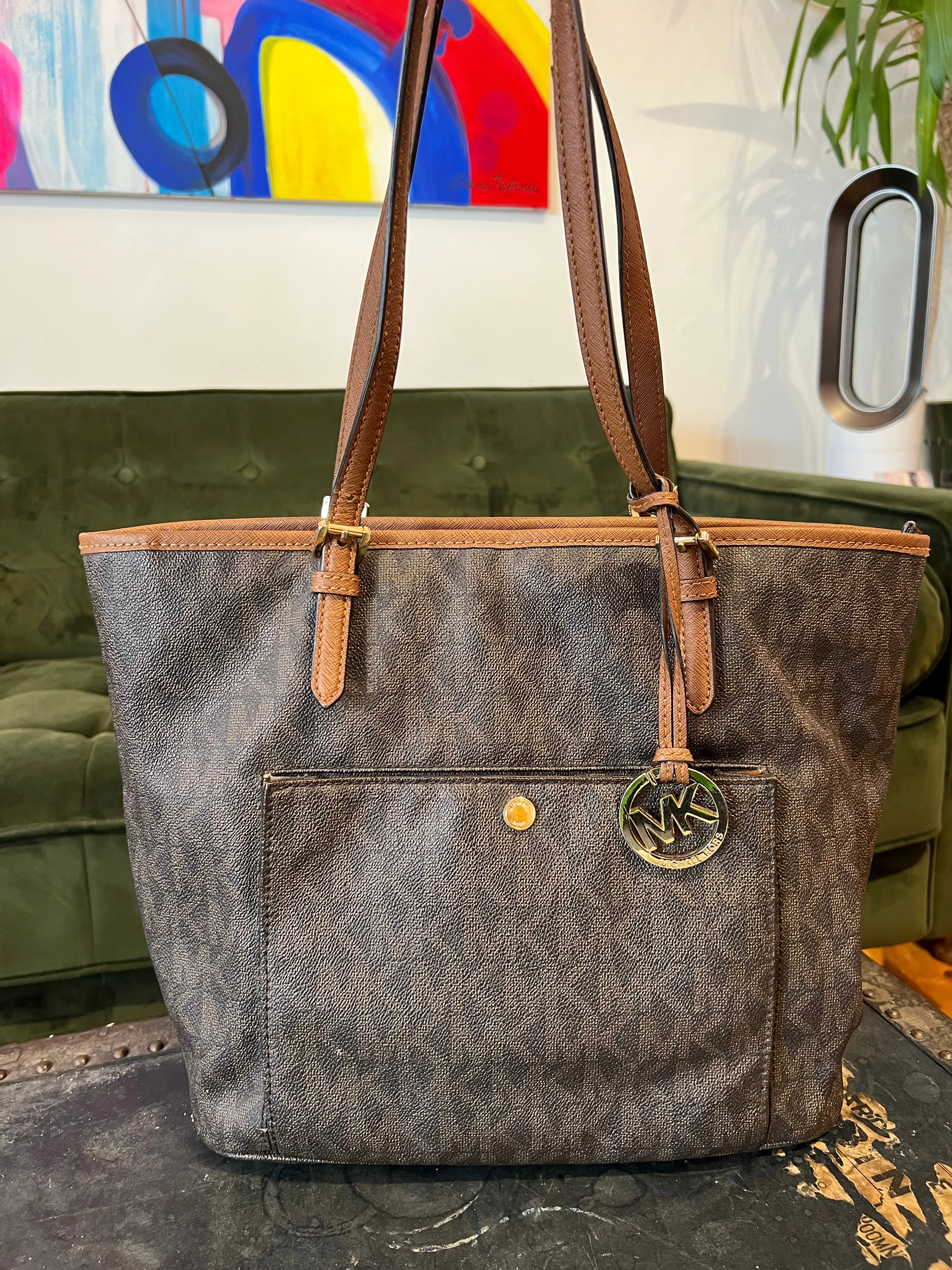 Michael Kors Monogram Canvas Tote