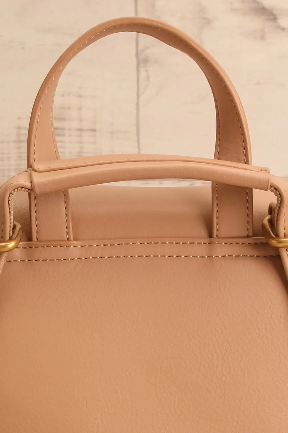 Nyhla Beige | Vegan Leather Backpack