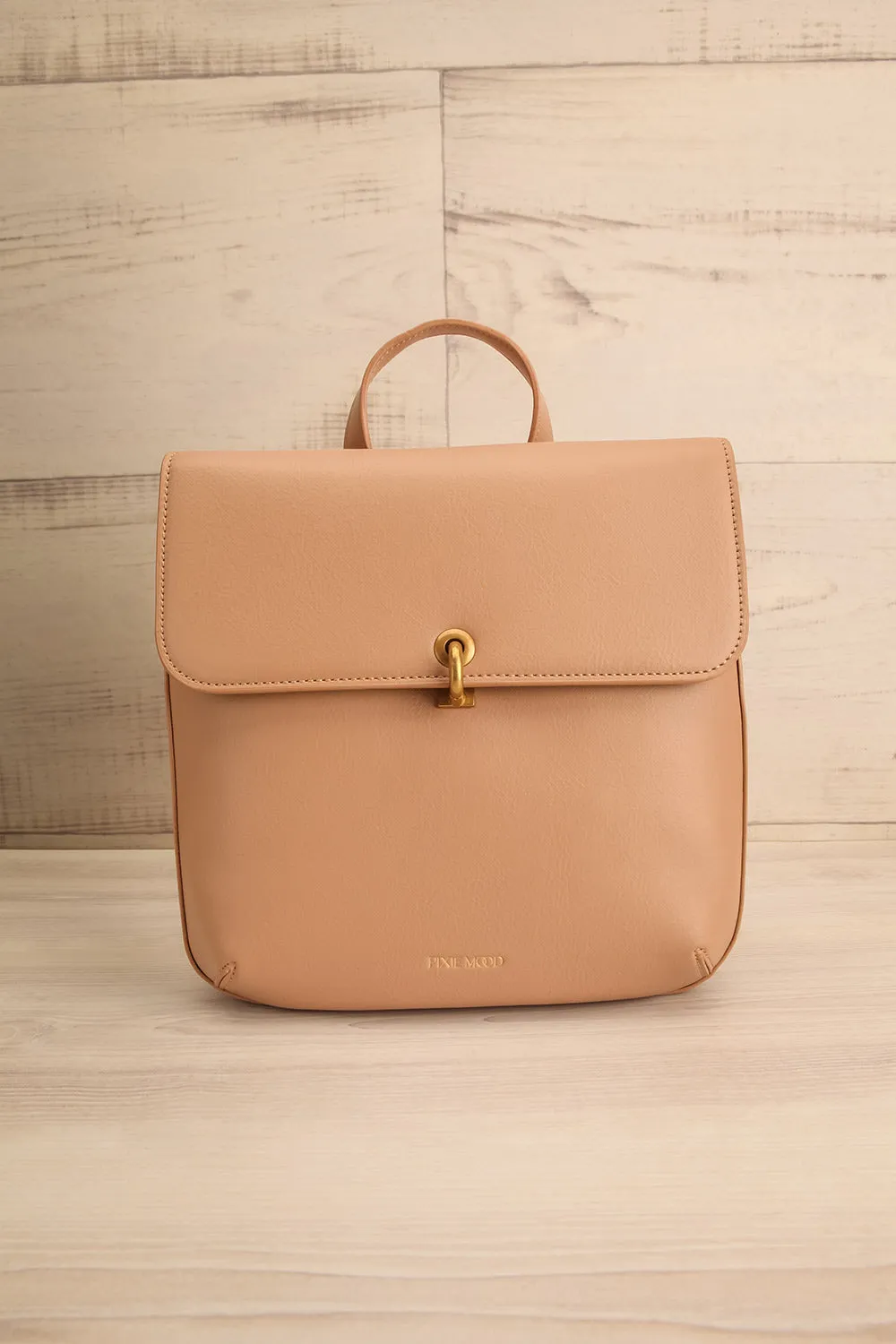Nyhla Beige | Vegan Leather Backpack
