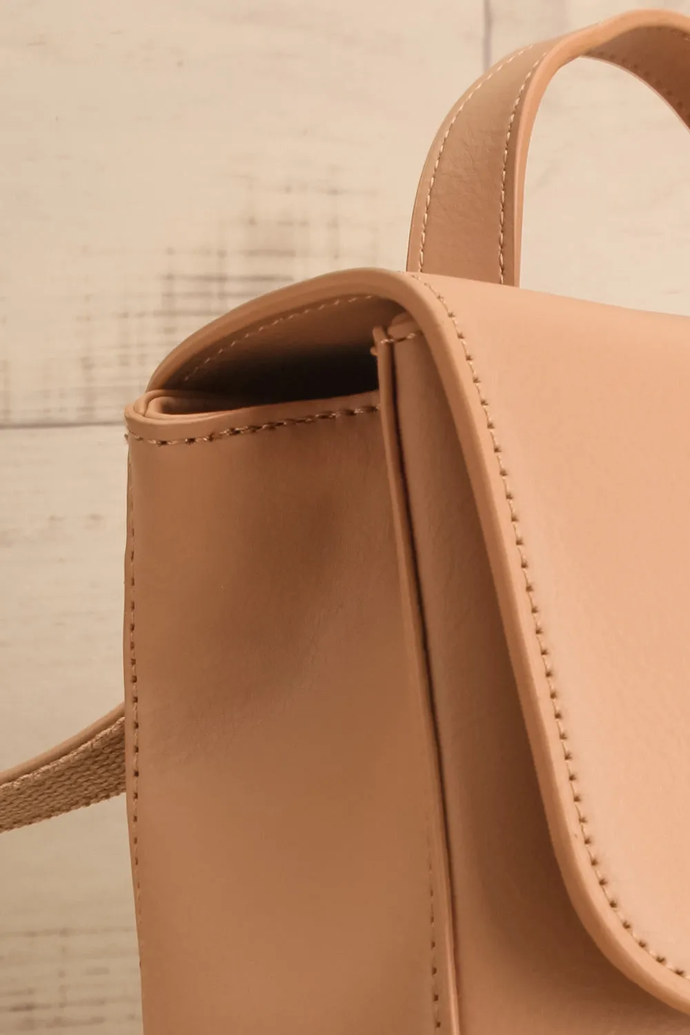 Nyhla Beige | Vegan Leather Backpack