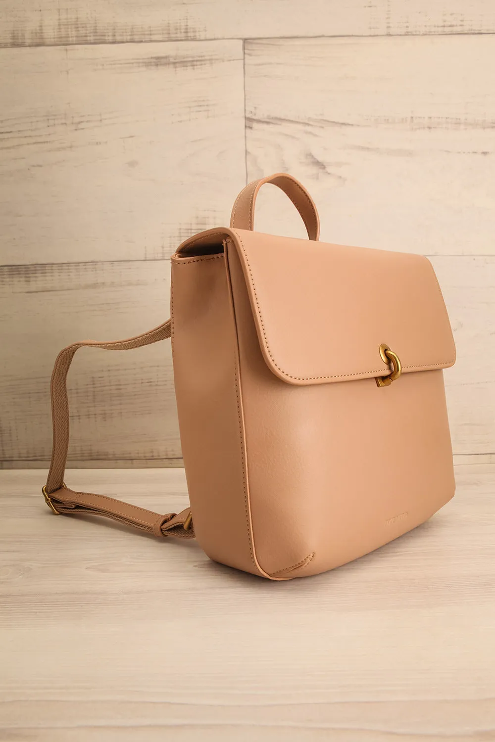Nyhla Beige | Vegan Leather Backpack