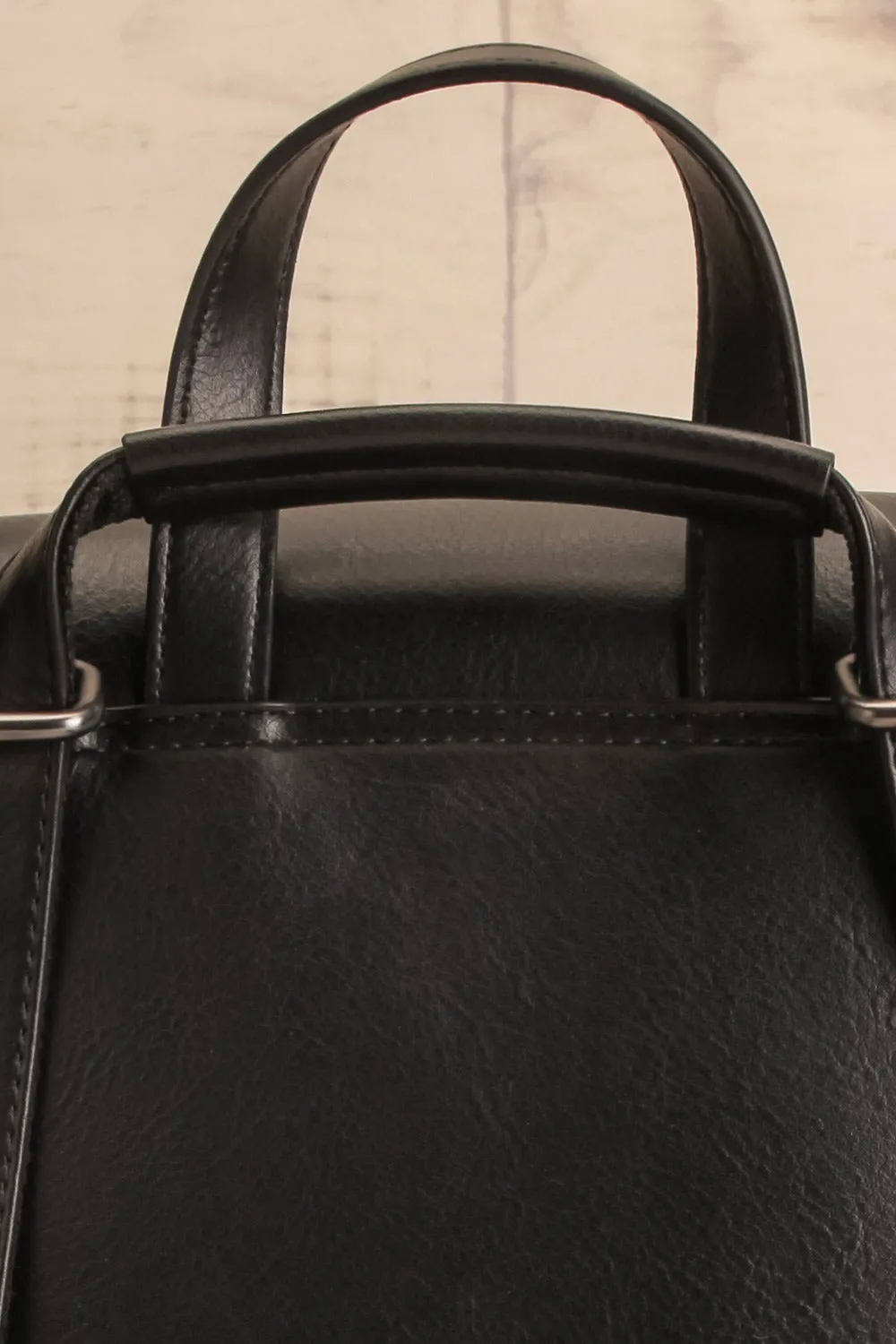 Nyhla Black | Vegan Leather Backpack