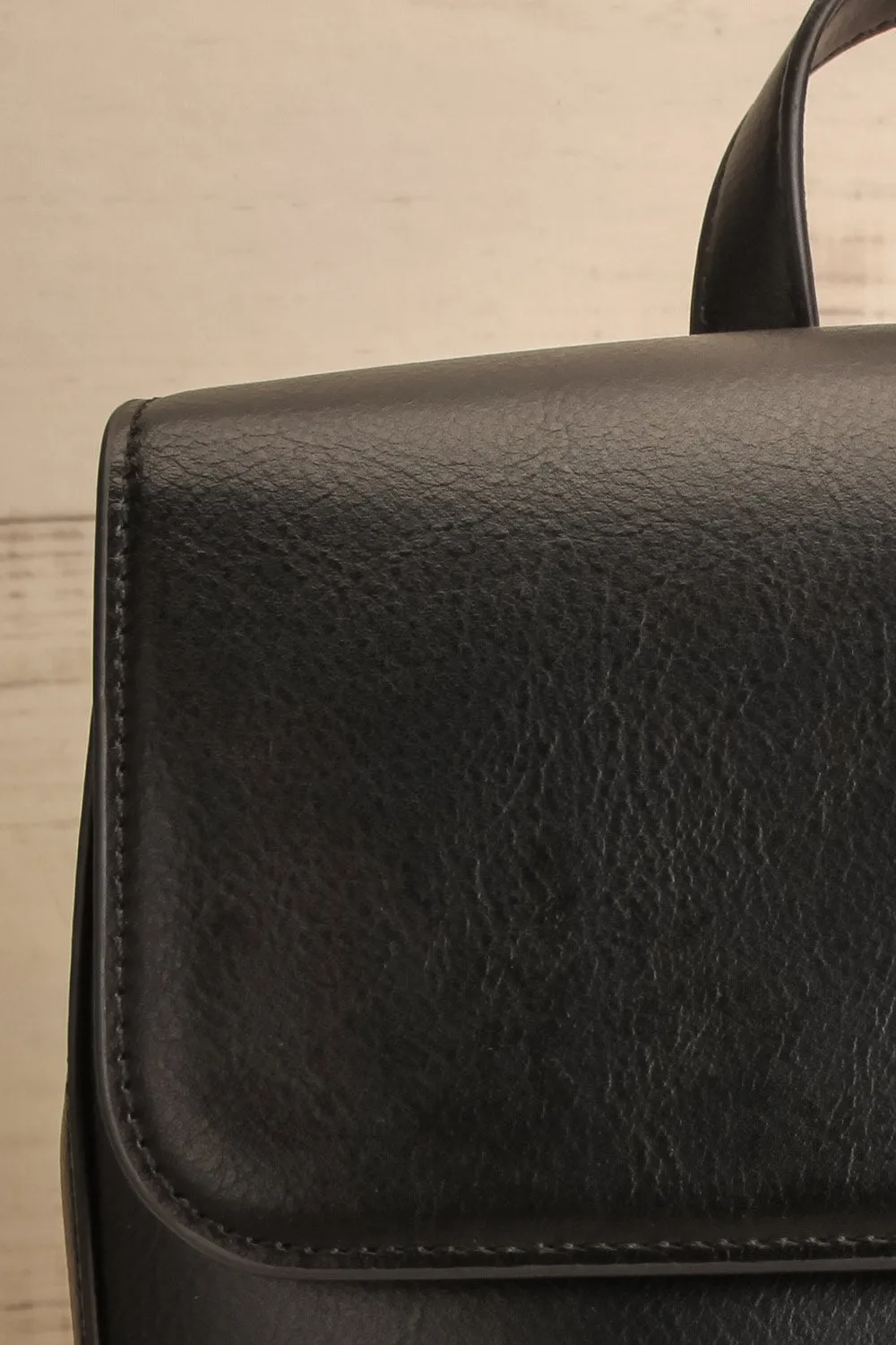Nyhla Black | Vegan Leather Backpack