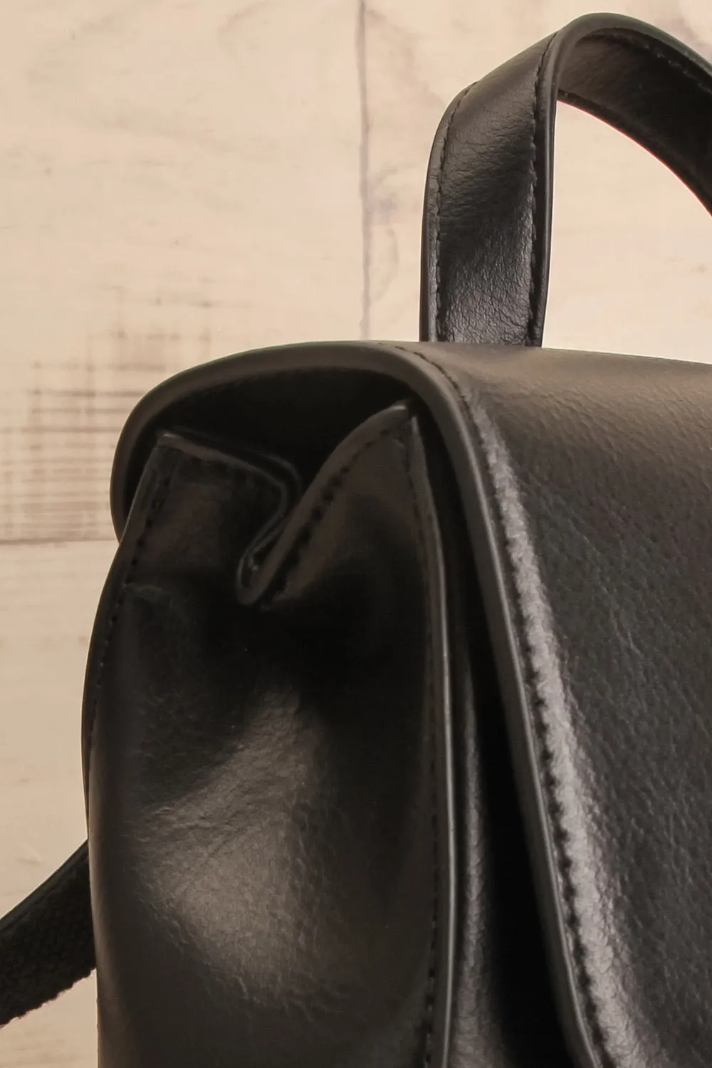 Nyhla Black | Vegan Leather Backpack
