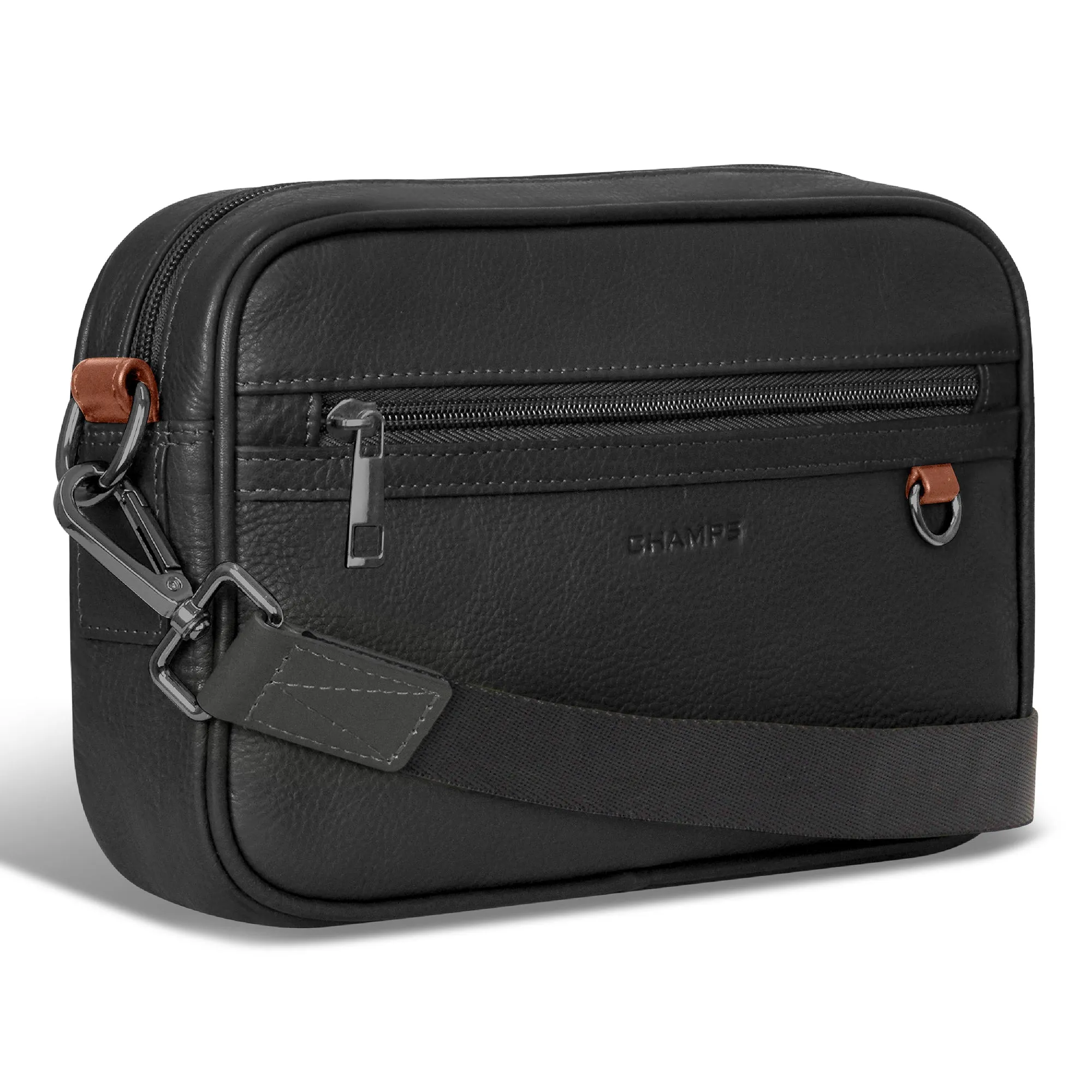 Onyx / Leather Camera Bag *Drop Ship*