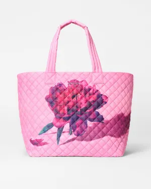 Peony/Magenta on Pink Large Metro Tote Deluxe