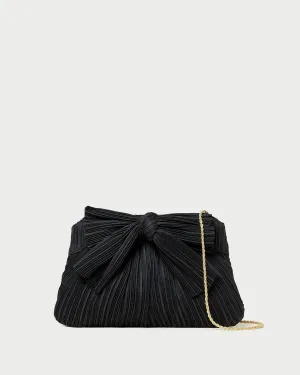 Rayne Black Bow Clutch