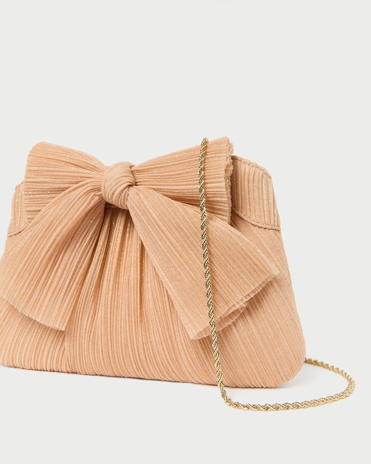 Rayne Glitter Beauty Bow Clutch