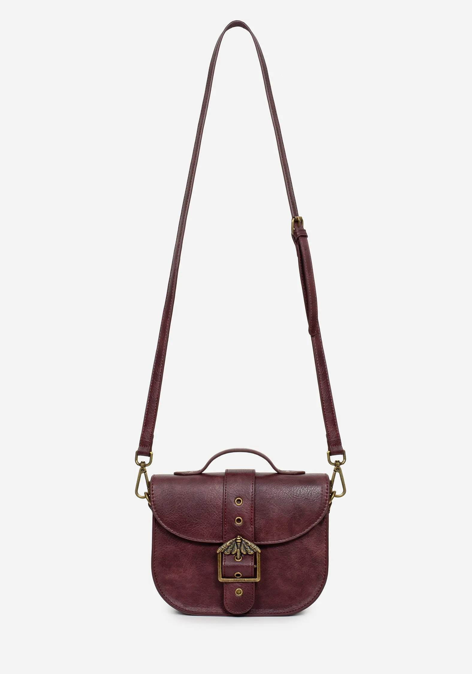 Rosamoth Buckle Crossbody Satchel Bag