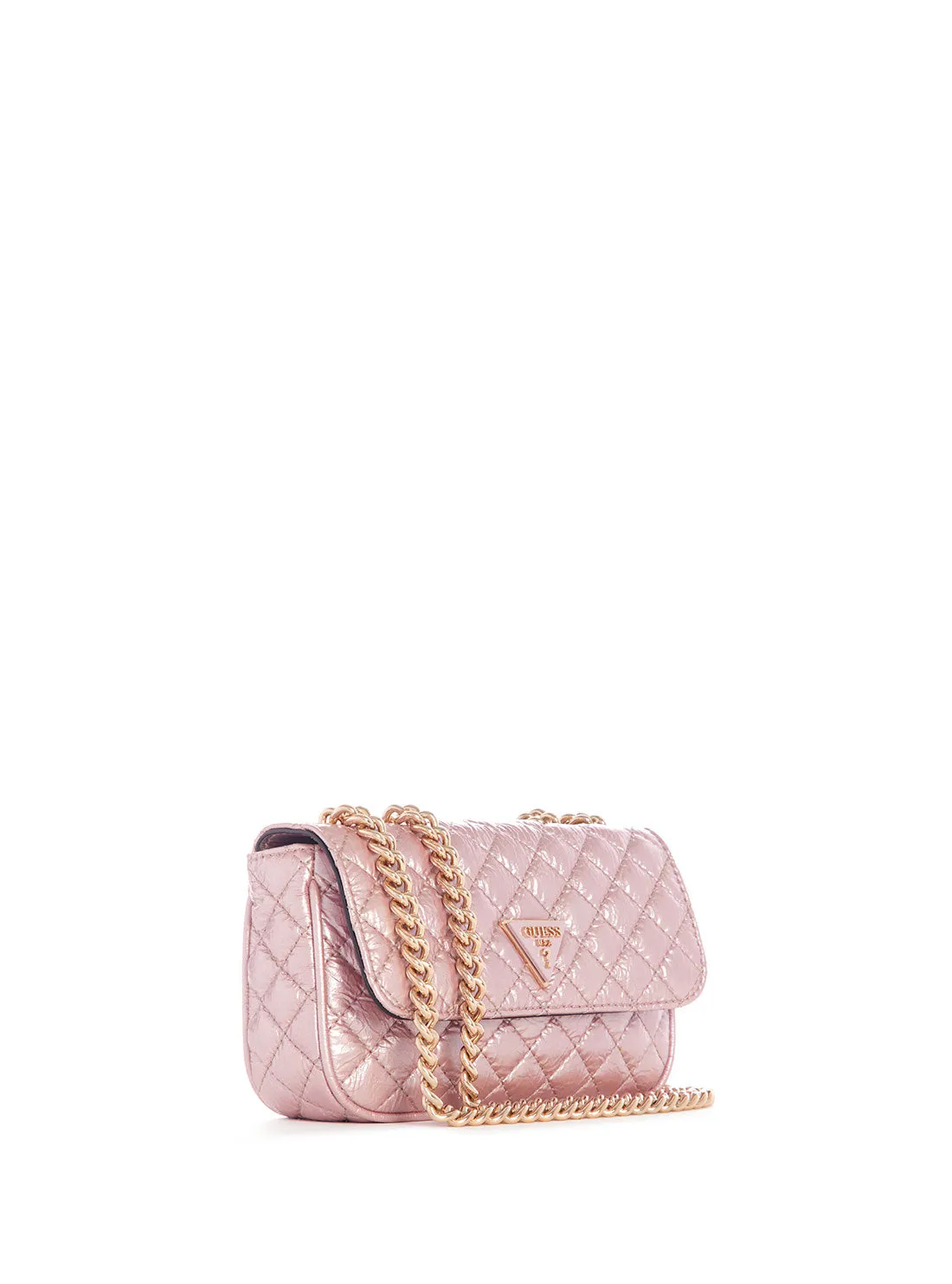 Rose Spark Quilted Mini Crossbody Bag