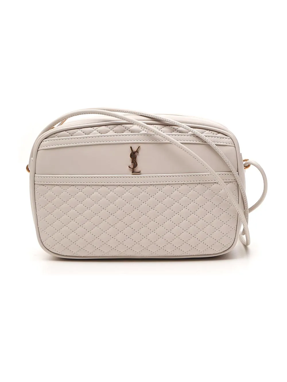 Saint Laurent Victoire Logo Plaque Quilted Crossbody Bag