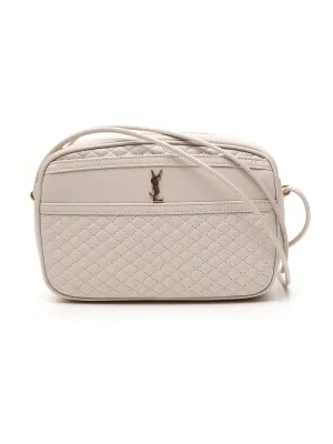 Saint Laurent Victoire Logo Plaque Quilted Crossbody Bag