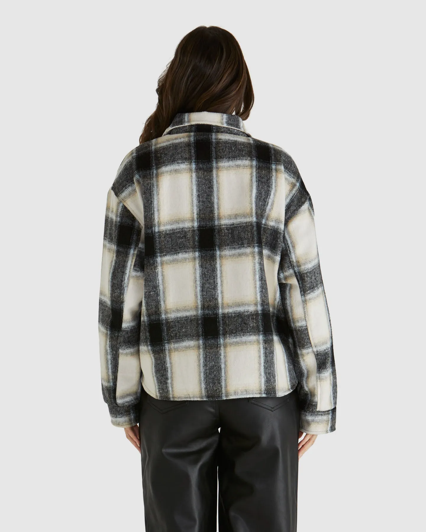 Sass Zita Jacket Charcoal Check
