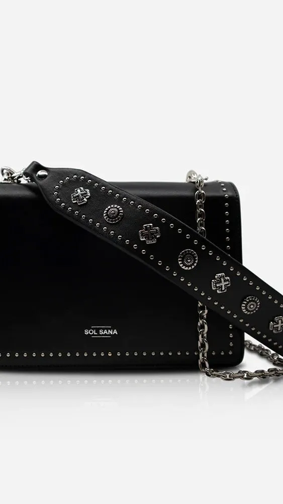 Sol Sana Flap Bag - Black/Silver