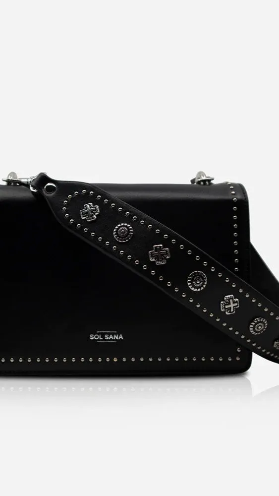 Sol Sana Flap Bag - Black/Silver