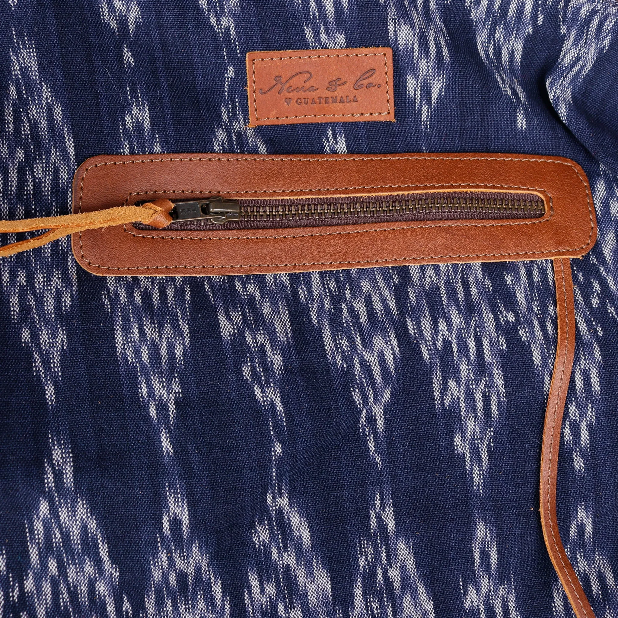 THE MEDIUM PERFECT BAG - OOAK HUIPIL - CAFE - NO. 14282