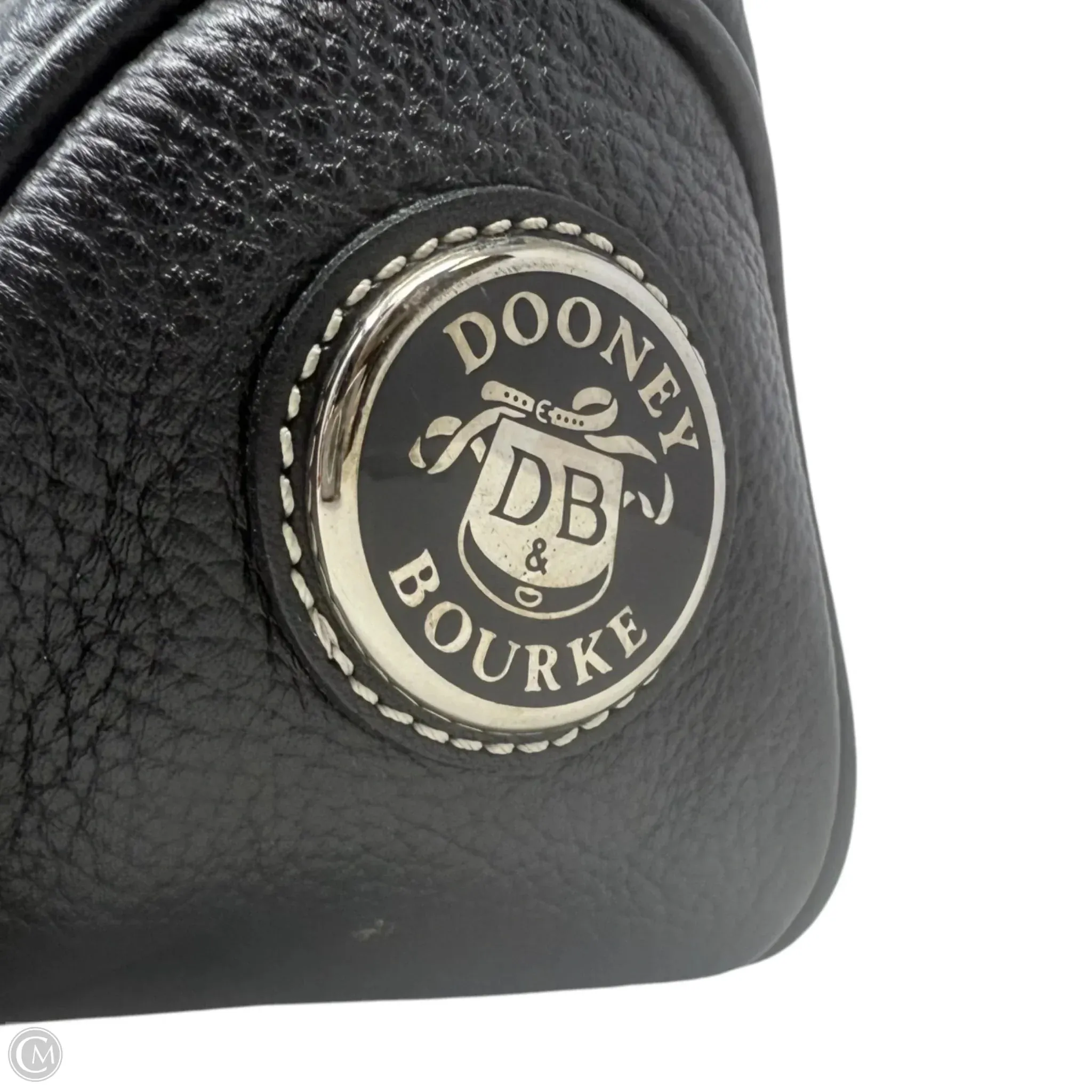 Vintage Mini Hobo Designer By Dooney And Bourke In Black Pebbled Leather, Size: Small