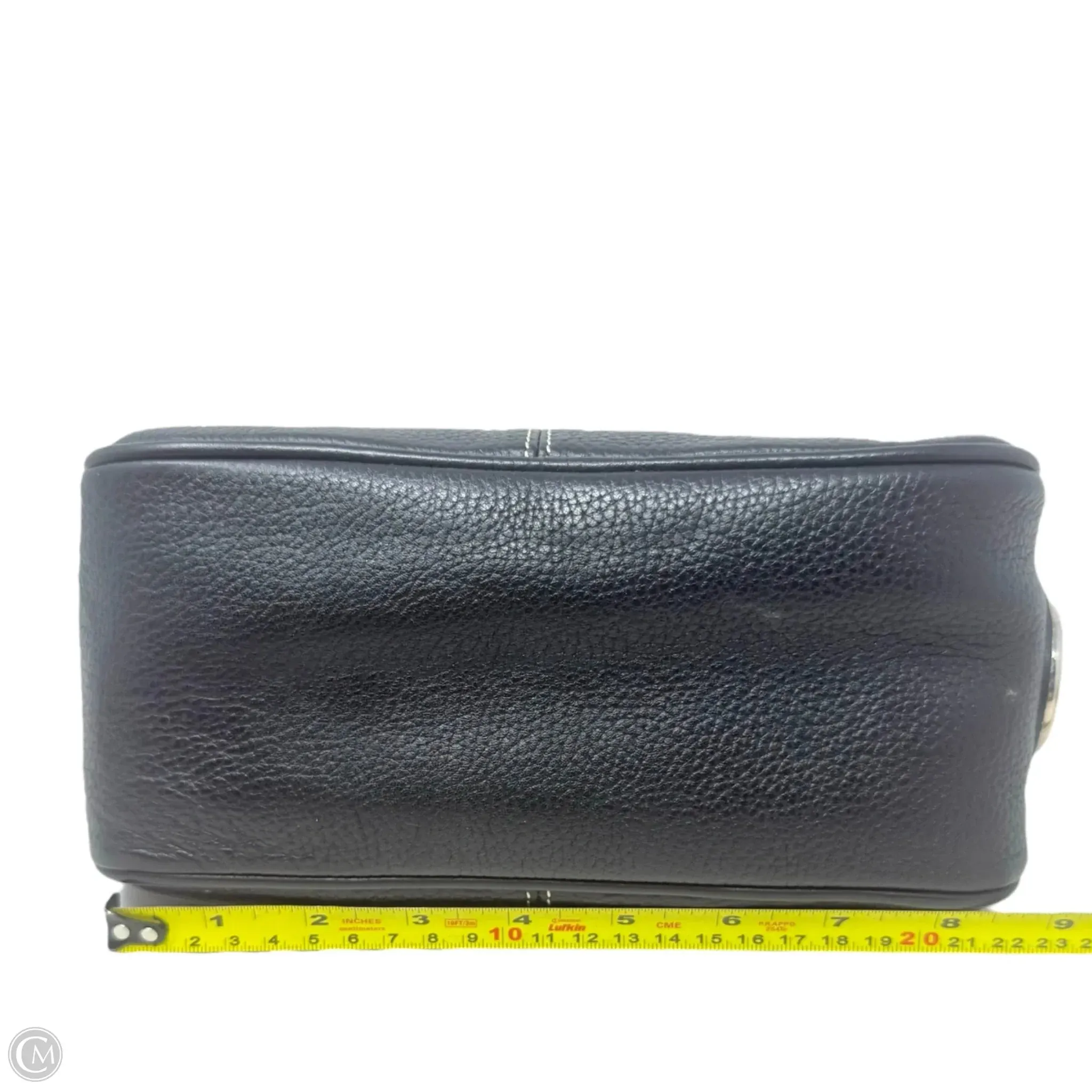 Vintage Mini Hobo Designer By Dooney And Bourke In Black Pebbled Leather, Size: Small