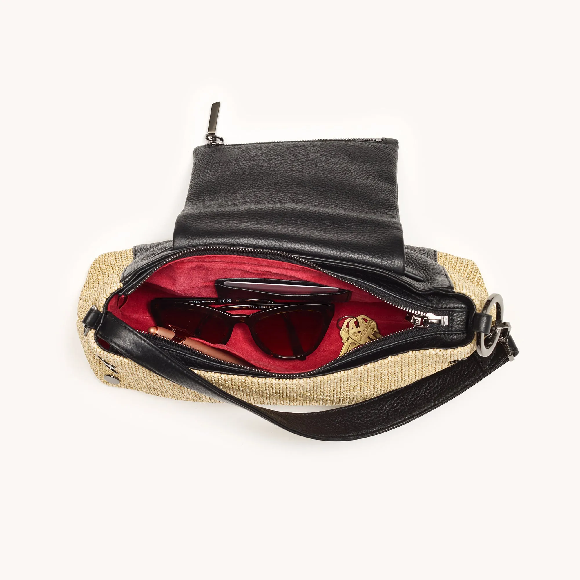 VIP Satchel | Chaparral Raffia/Gunmetal