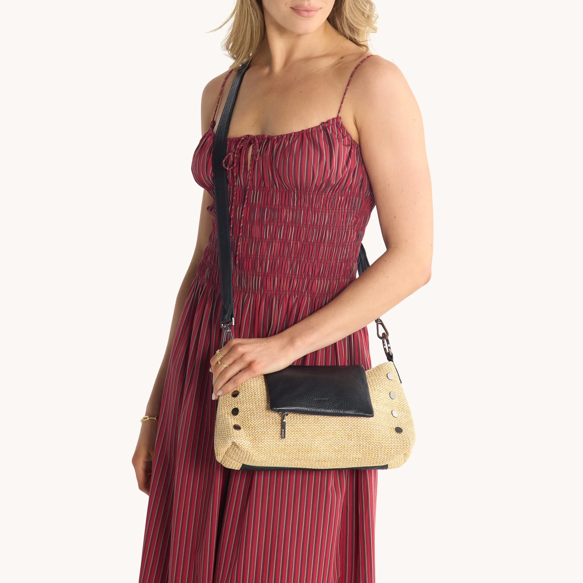 VIP Satchel | Chaparral Raffia/Gunmetal