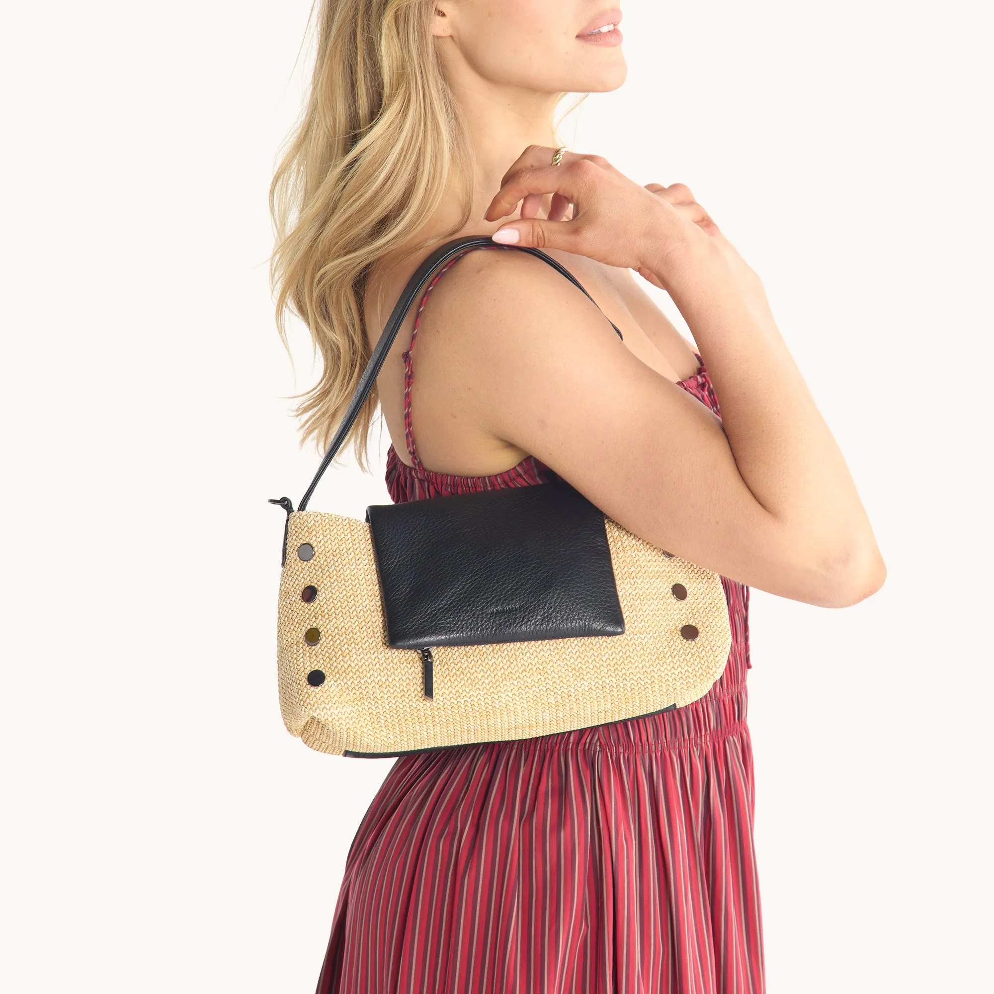 VIP Satchel | Chaparral Raffia/Gunmetal