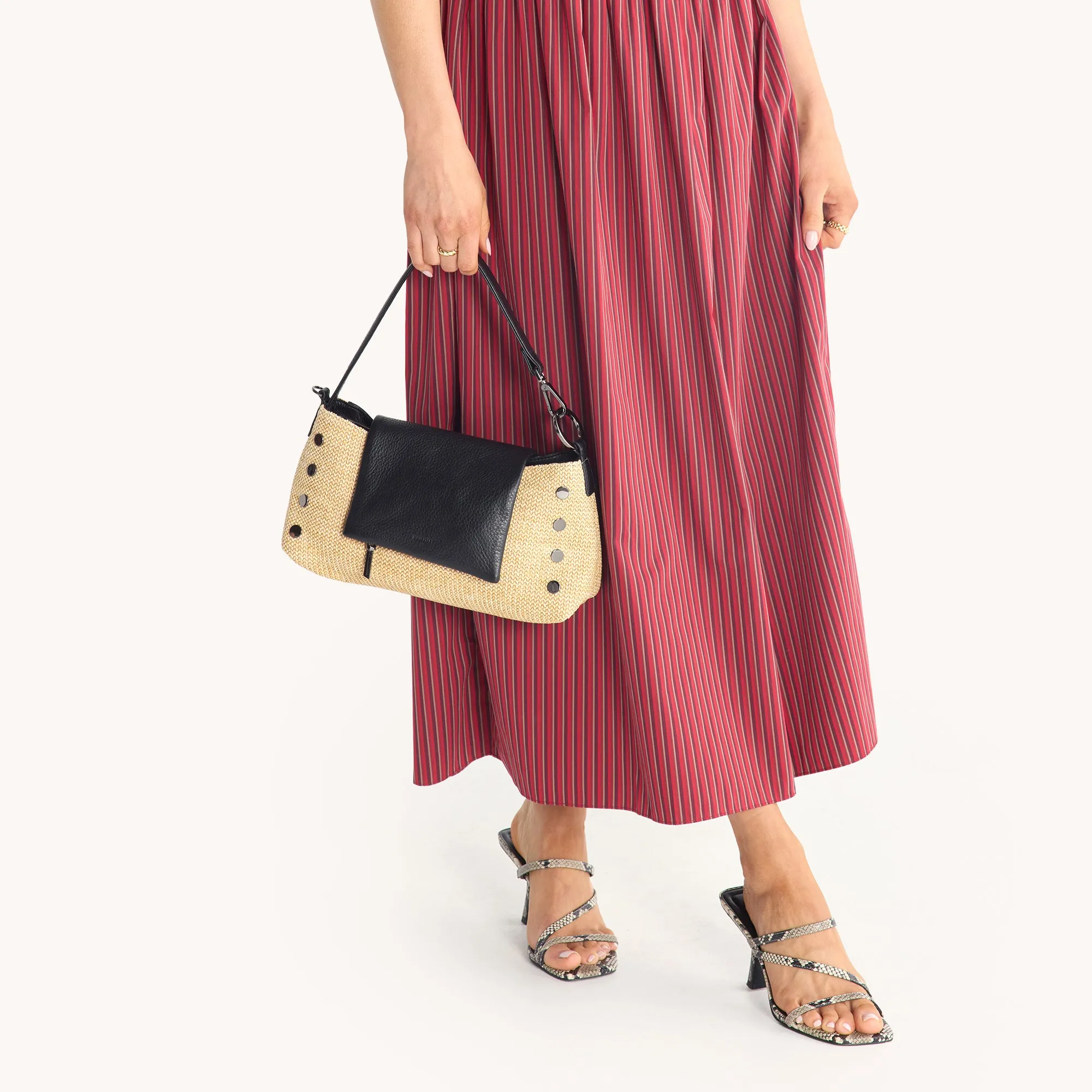 VIP Satchel | Chaparral Raffia/Gunmetal