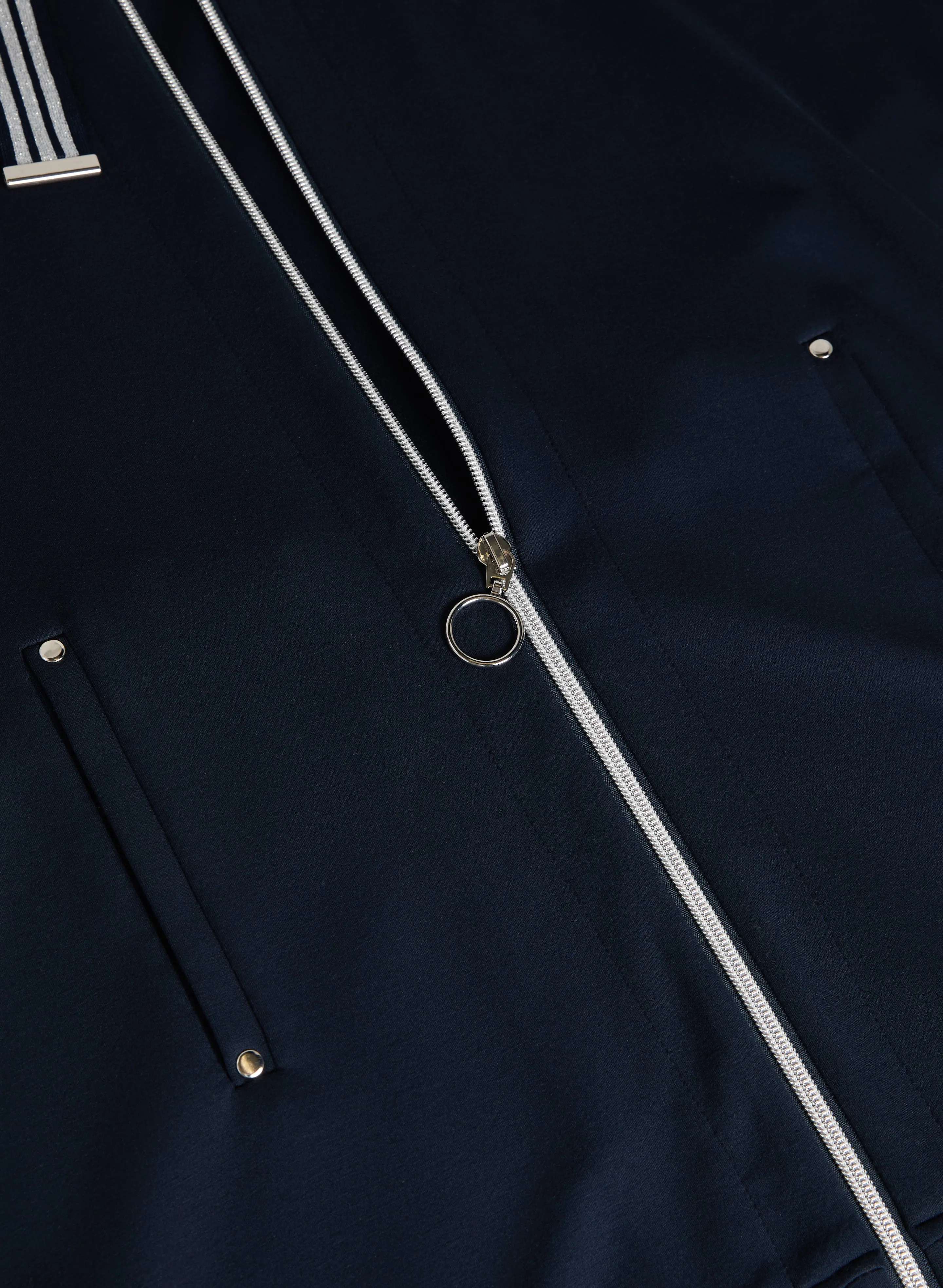 Zip Front Hooded Top