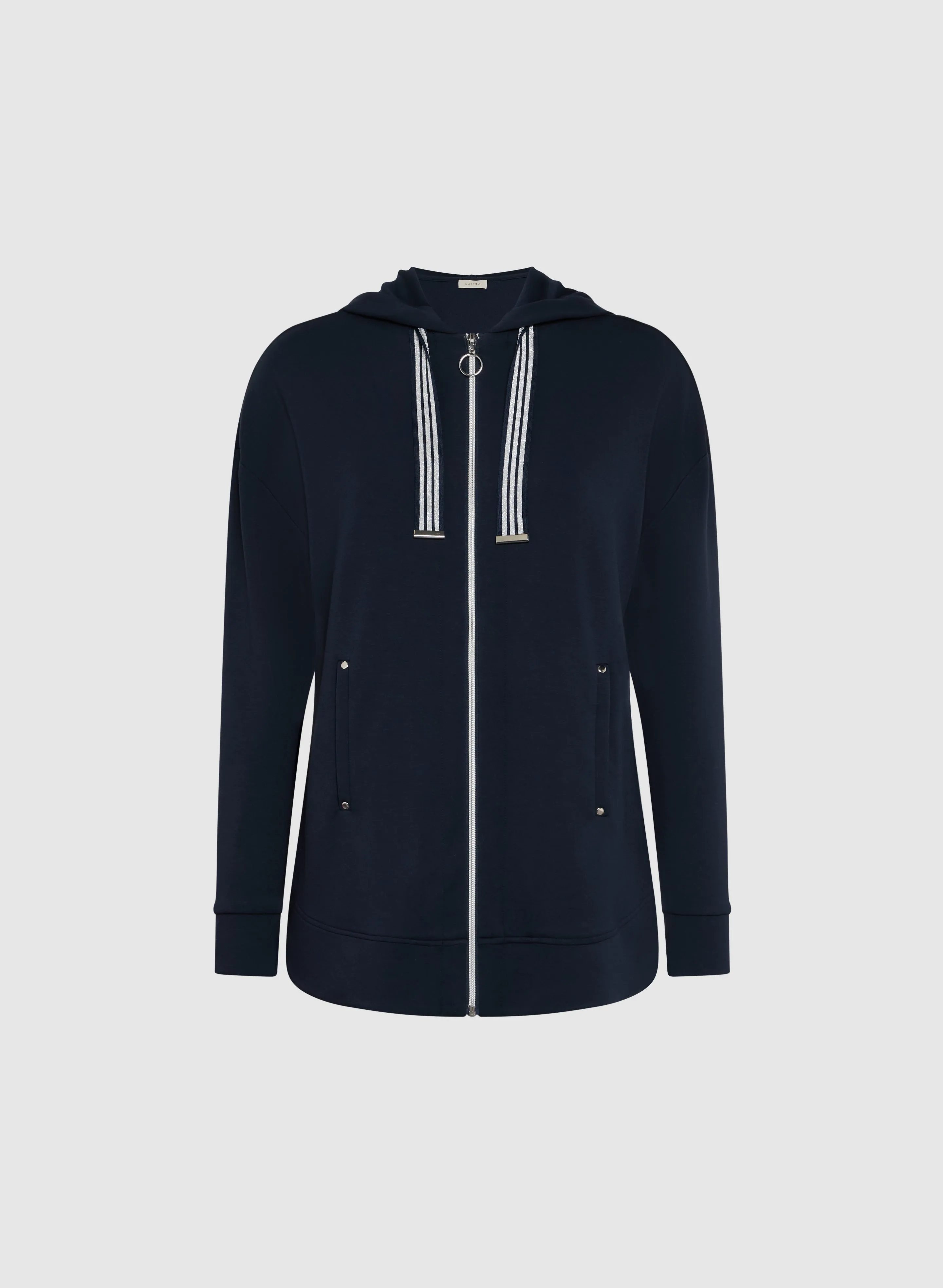 Zip Front Hooded Top